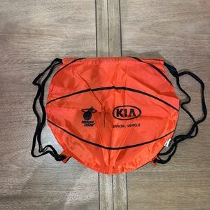 Miami Heat Drawstring basketball backpack orange